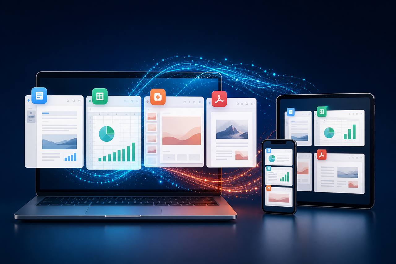 WPS Office 支持电脑、平板和手机协作